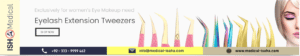 selection of eyelash tweezers