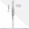 Atraumatic forceps for plastic surgery