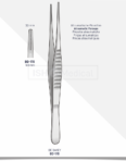 Atraumatic forceps for plastic surgery