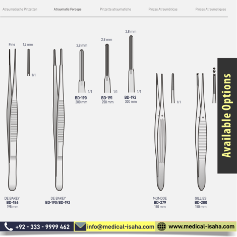 Atraumatic forceps Debakey