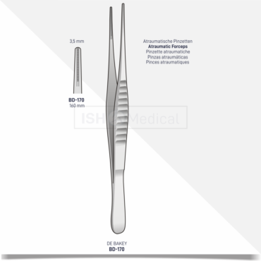 Atraumatic forceps for plastic surgery