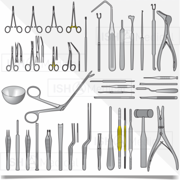 Rhinoplasty surgery instruments set