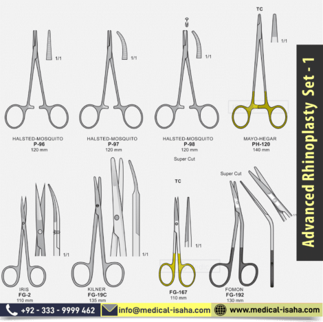 Advanced Rhinoplasty set - 1 or Rhinoplasty Surgery Instruments Set