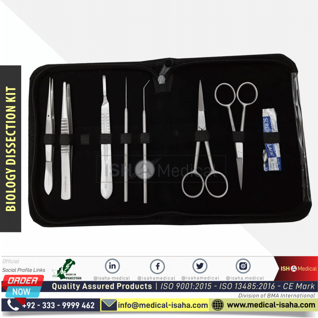 Biology Dissection Kit 8 pcs handmade tools ISAHA Medical