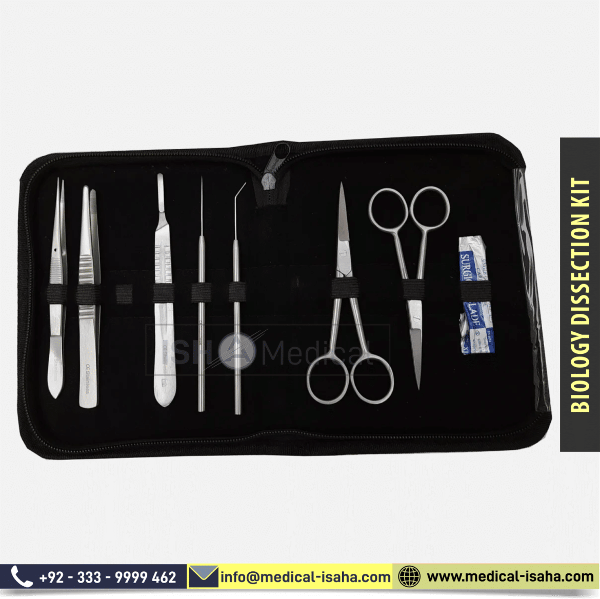 Biology Dissection Kit 8 pcs handmade tools ISAHA Medical