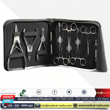 Buy Piercing & Tattooing instruments set 9 pcs - ISAHA Medical