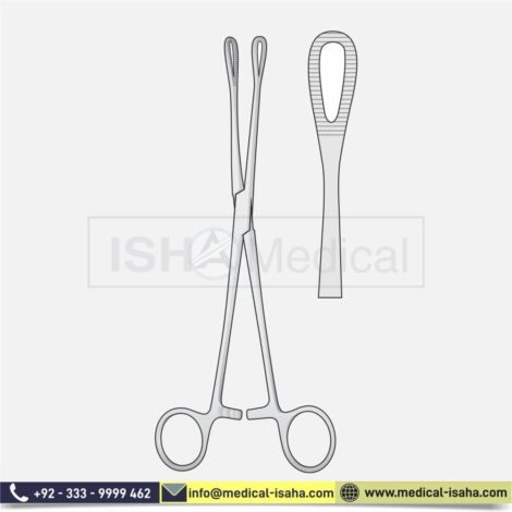 Handmade Rampley Cotton and Swab Forceps-180 mm