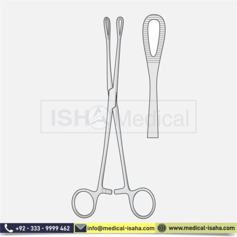 Handmade Rampley Cotton and Swab Forceps-180 mm