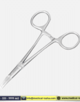 Handmade Dermal Anchor Holder Curved 5.5 inch - with three holes 1.5mm, 2mm, and 2.5mm Stainless Steel. - ISAHA Medical